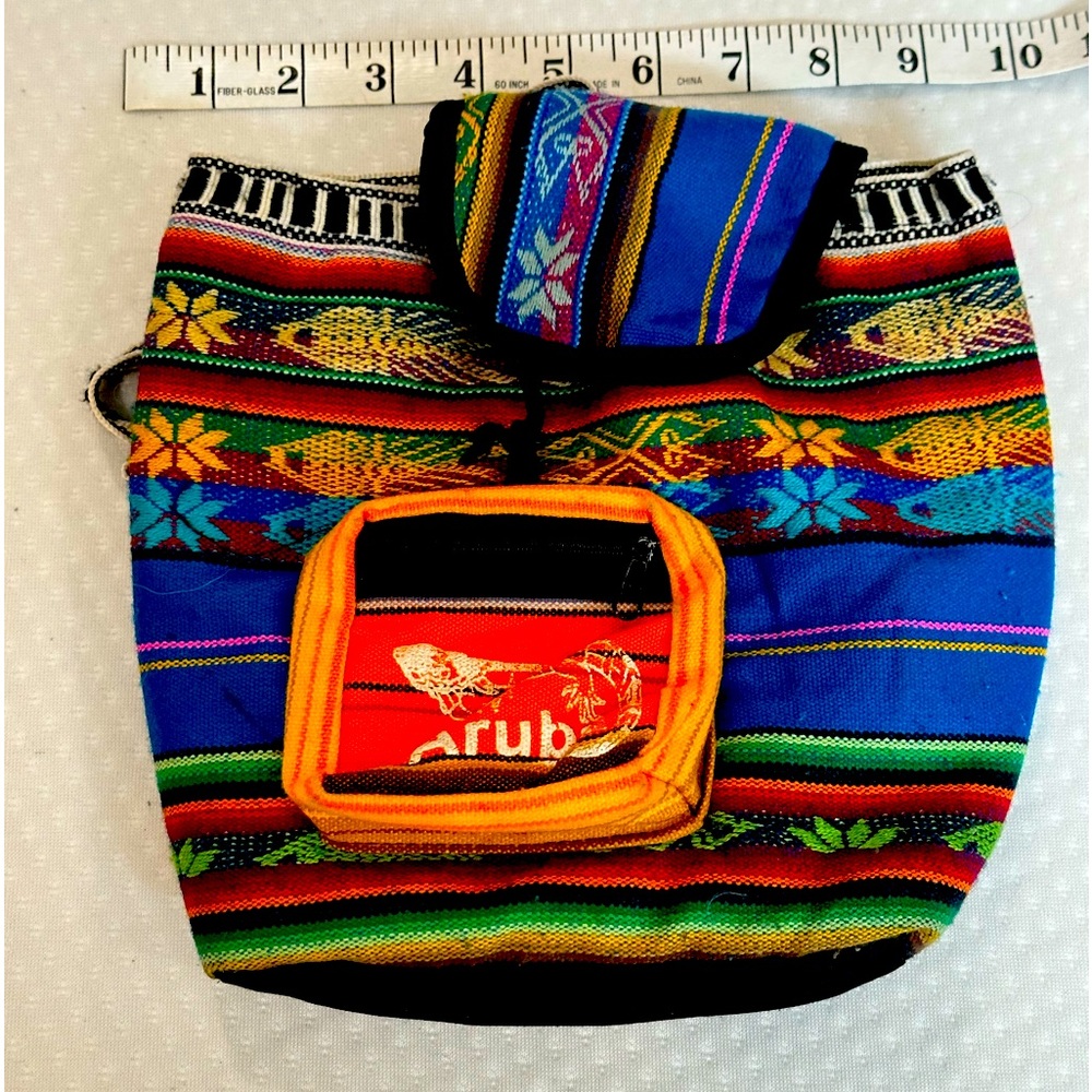 ARUBA BRIGHT COLORFUL Multicolored souvenir Small backpack bag